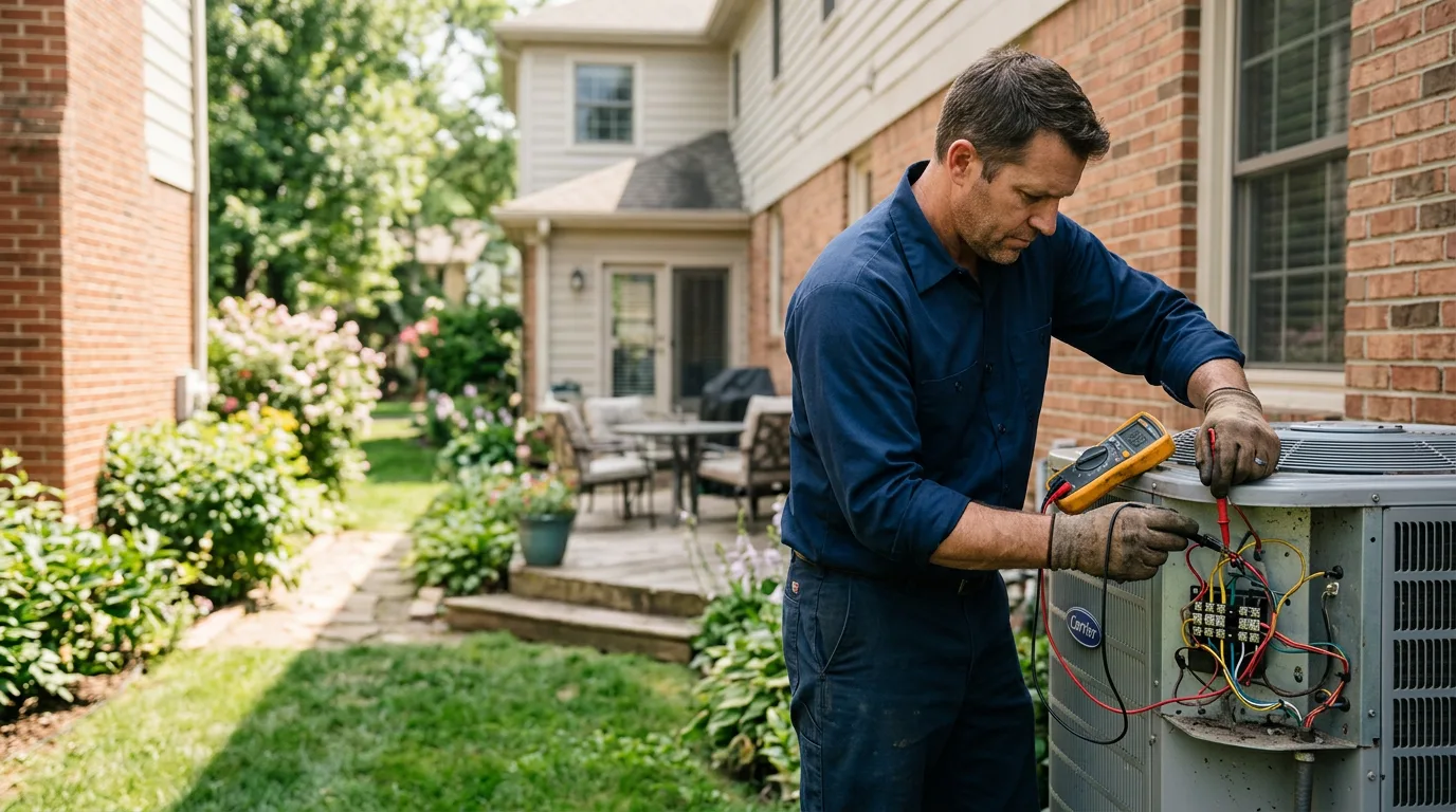 HVAC technician working near Weldon, CA